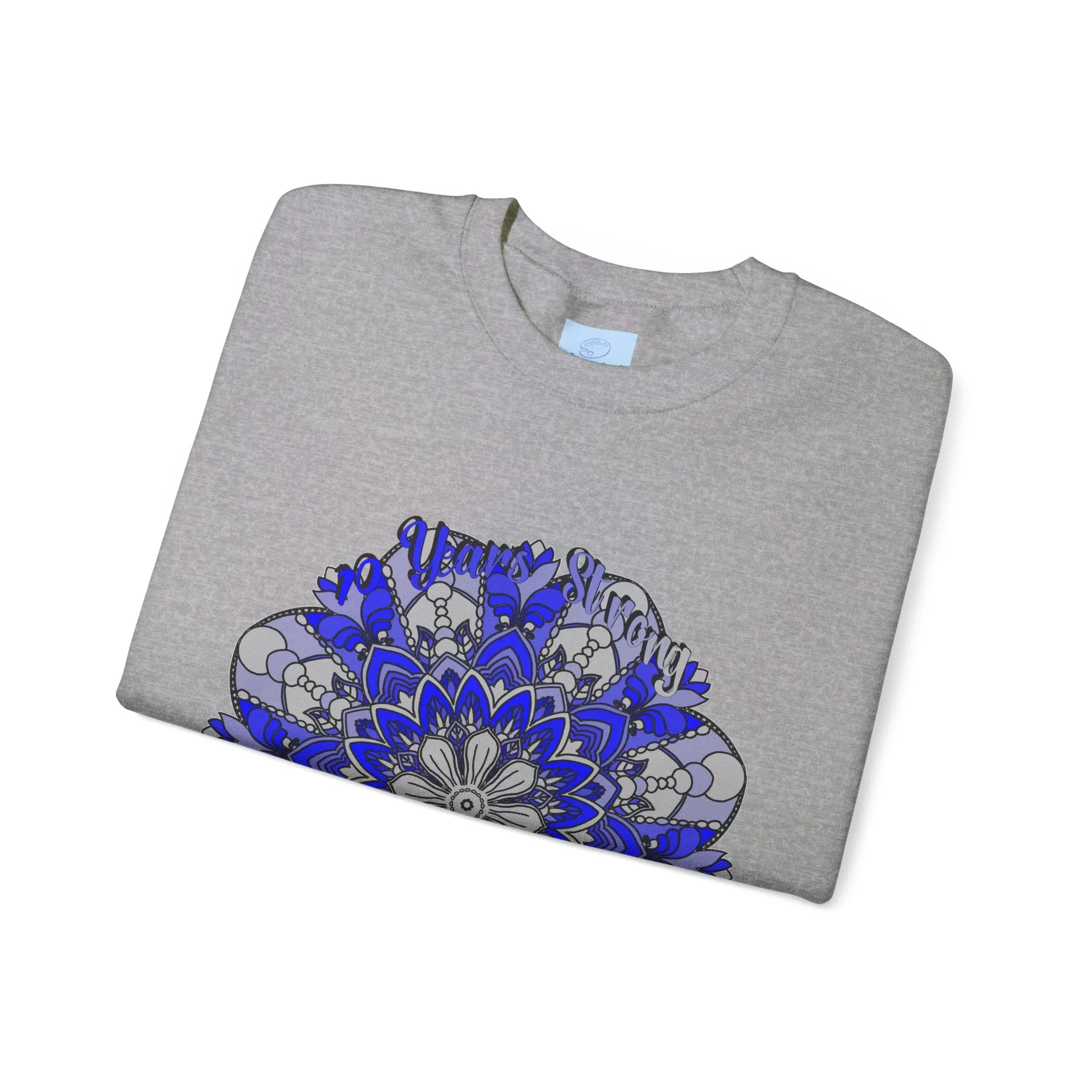 10th Anniversary Mandala Design Unisex Sweatshirt