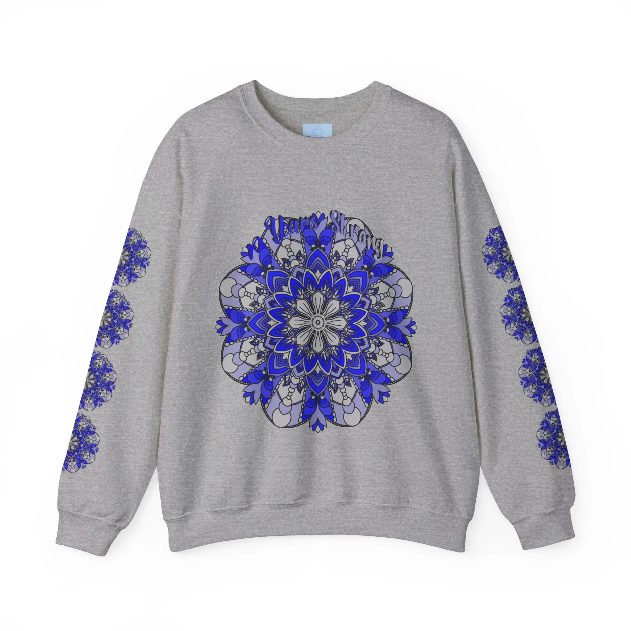 10th Anniversary Mandala Design Unisex Sweatshirt