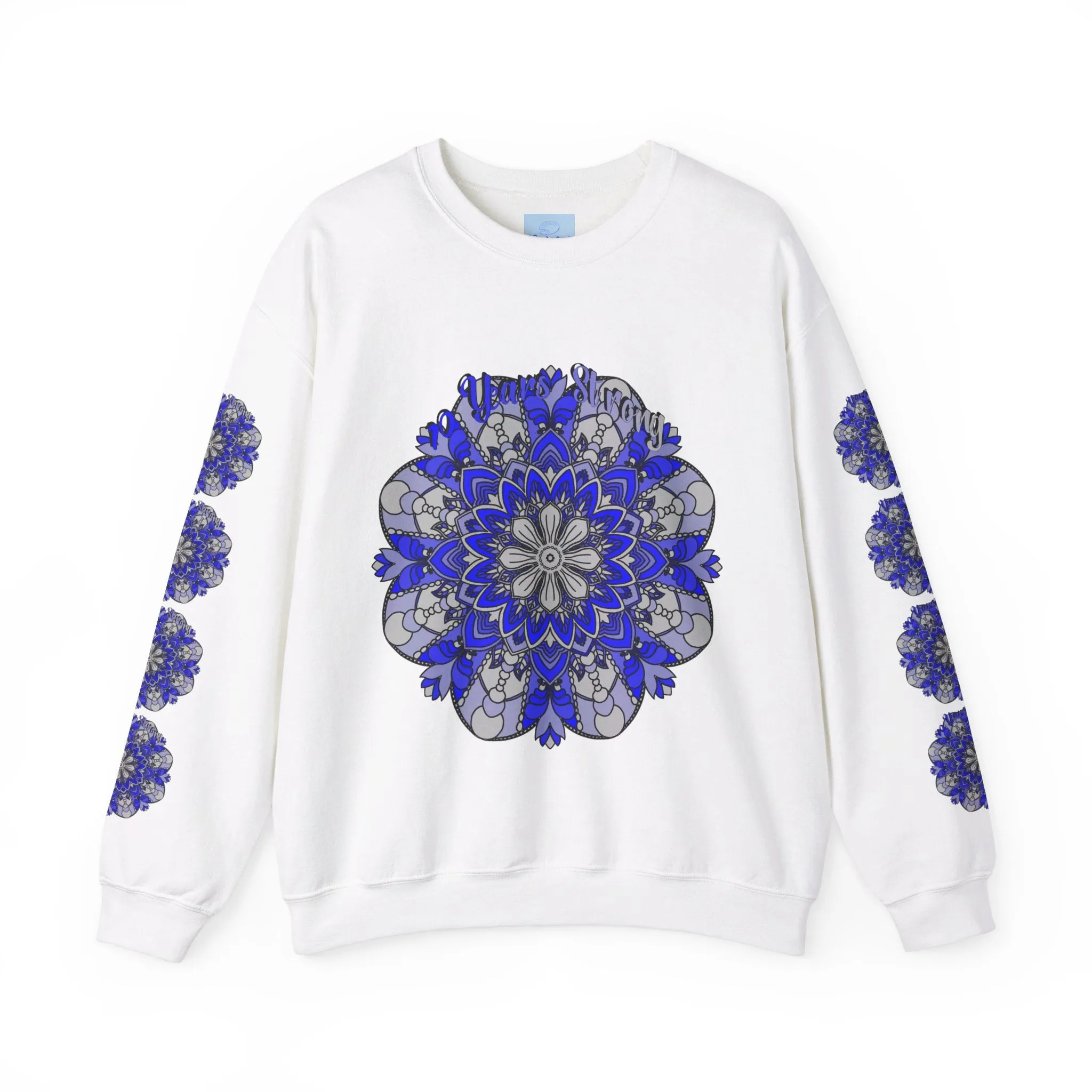 10th Anniversary Mandala Design Unisex Sweatshirt