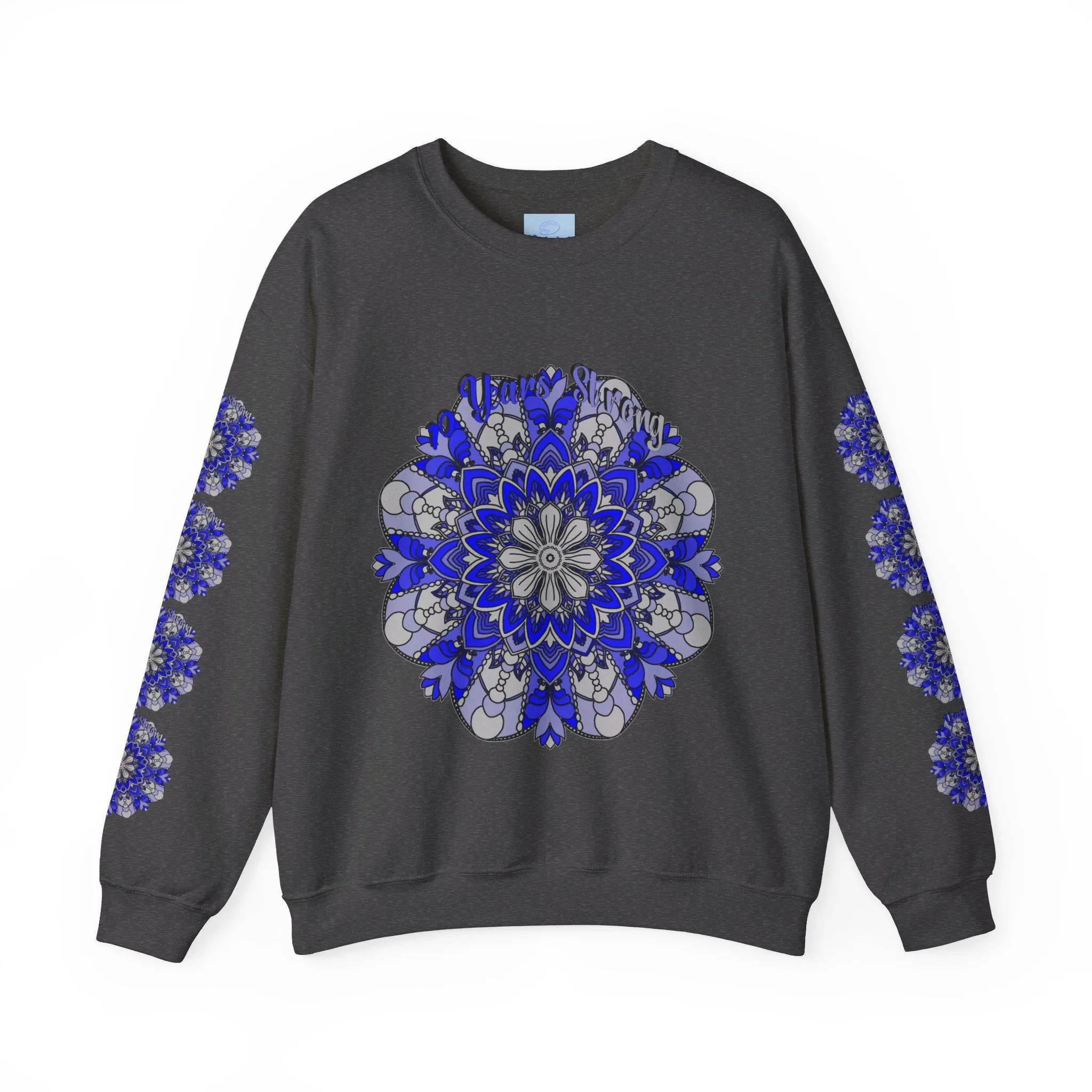 10th Anniversary Mandala Design Unisex Sweatshirt