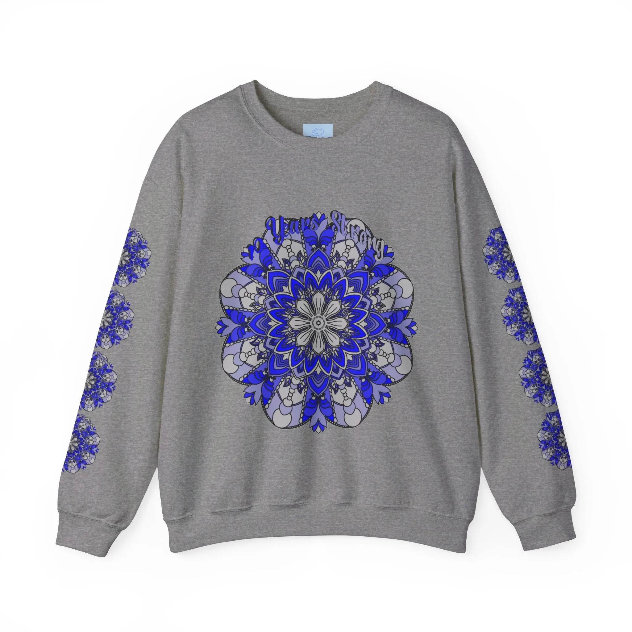 10th Anniversary Mandala Design Unisex Sweatshirt