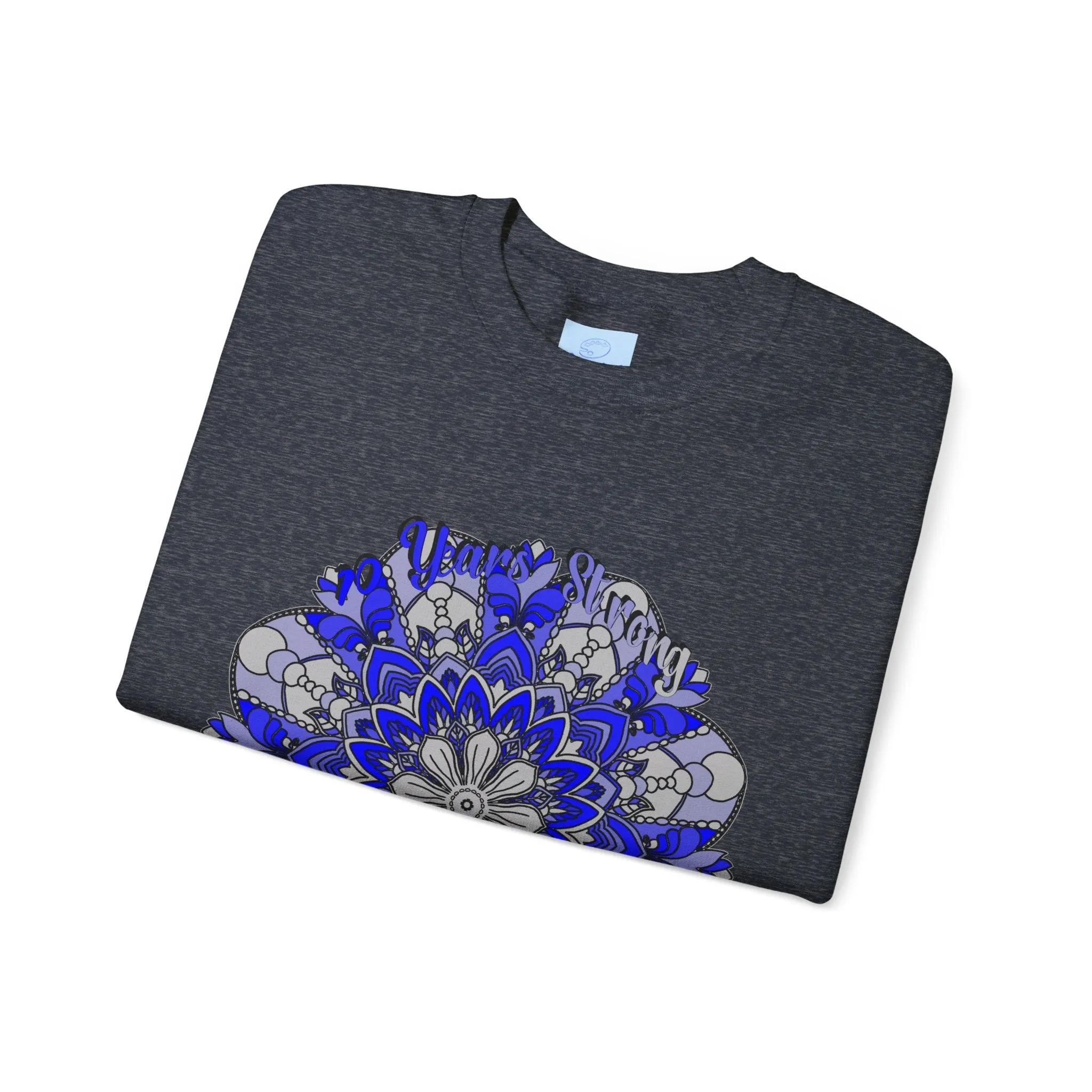 10th Anniversary Mandala Design Unisex Sweatshirt