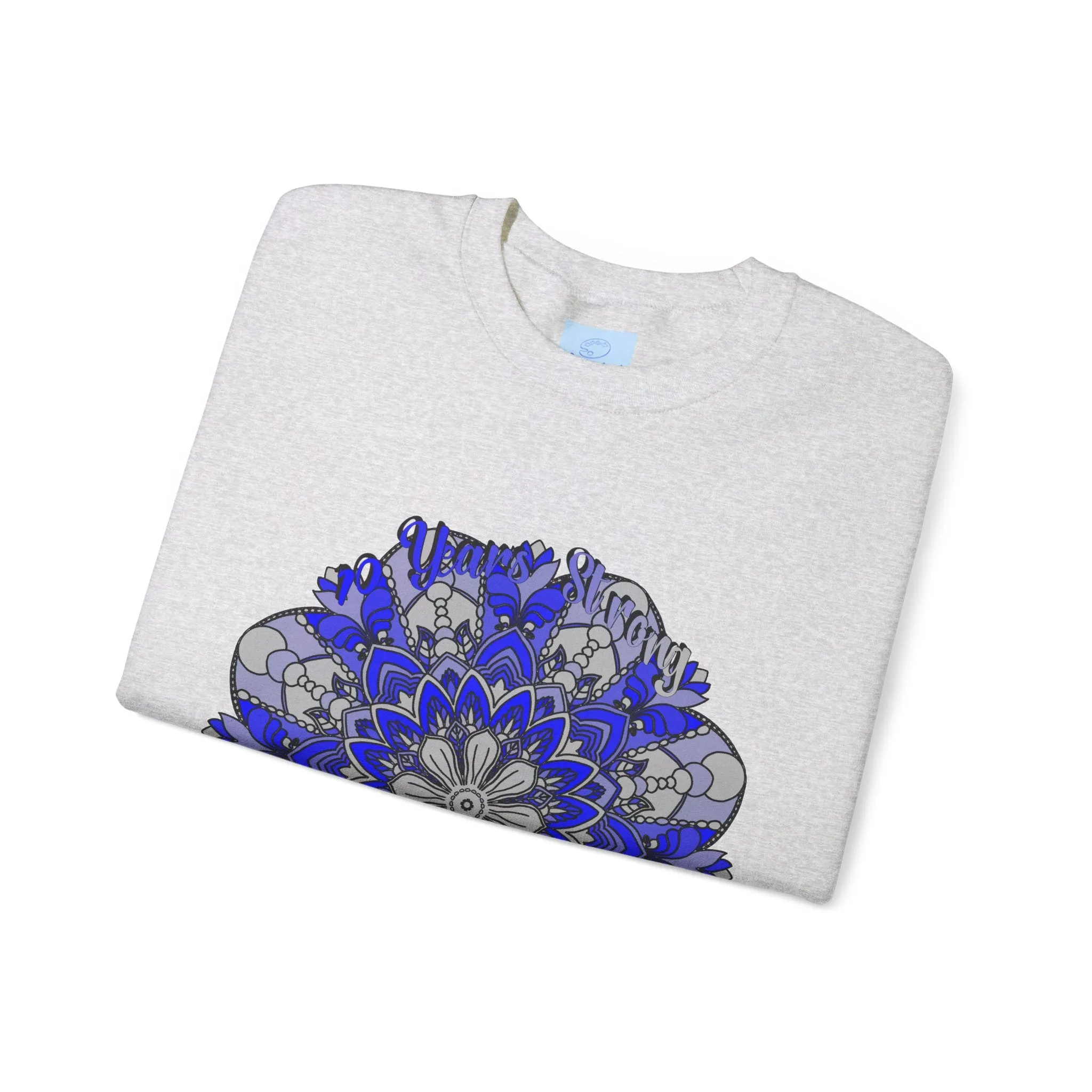 10th Anniversary Mandala Design Unisex Sweatshirt