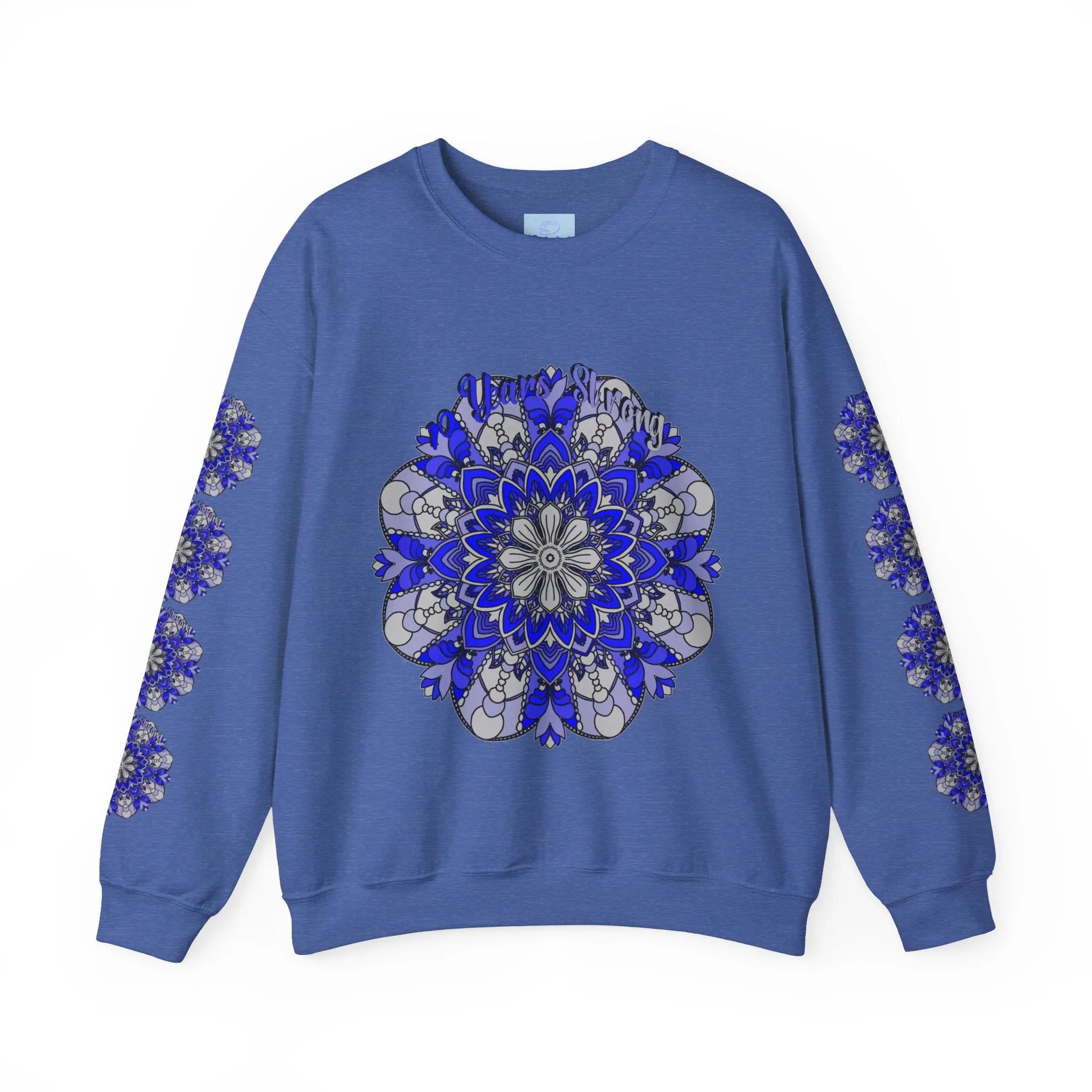 10th Anniversary Mandala Design Unisex Sweatshirt