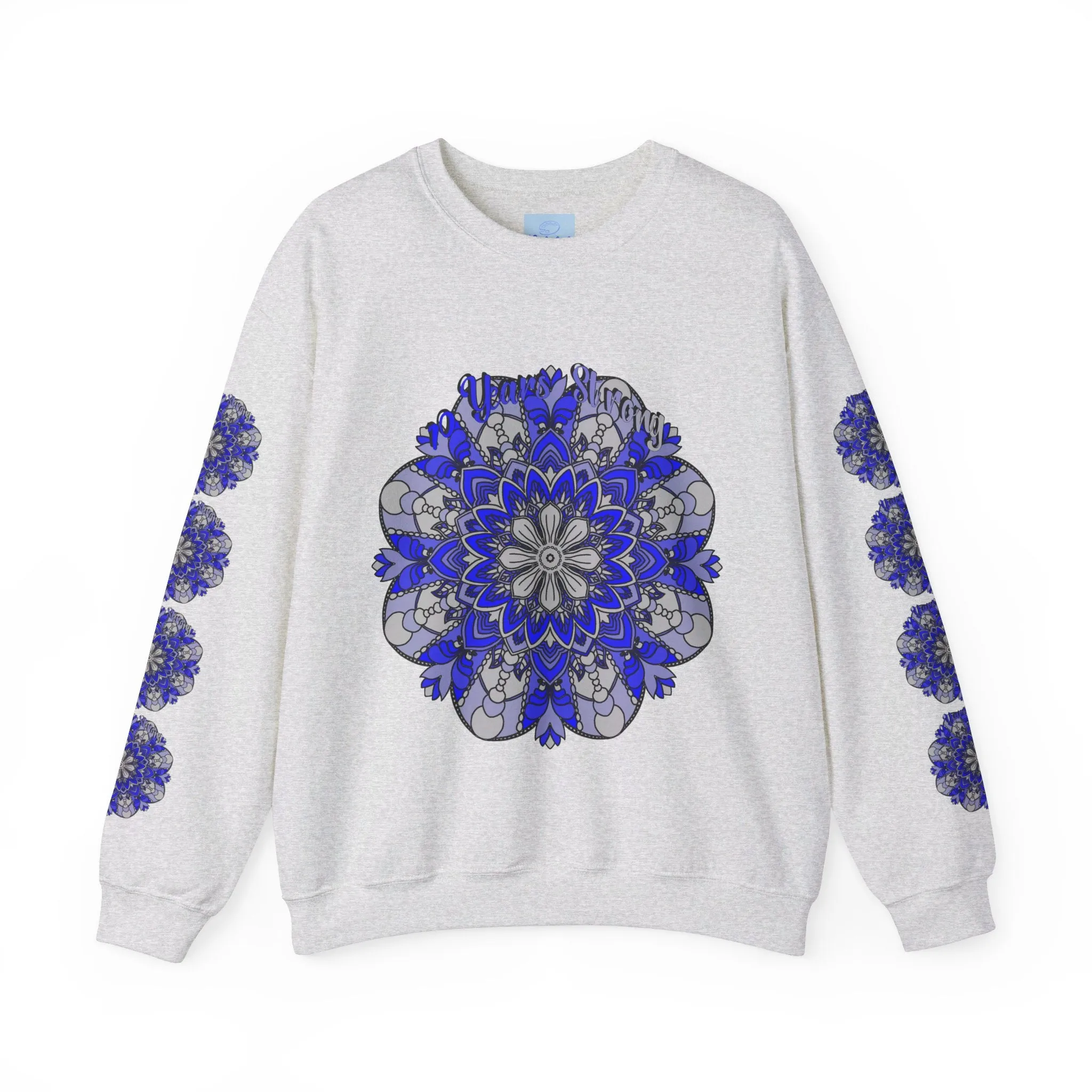 10th Anniversary Mandala Design Unisex Sweatshirt