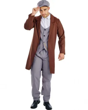 1920s Peaked Cap Gangster Mens Costume