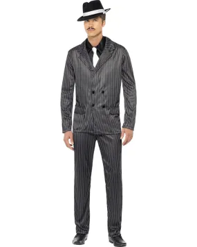 20s Black and White Gangster Mens Costume