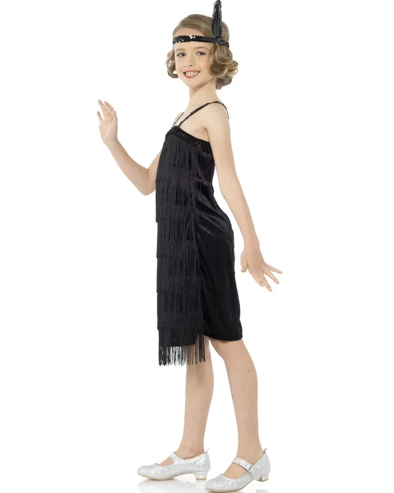 20s Black Flapper Girls Costume