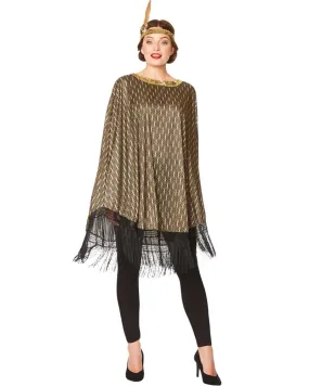 20s Flapper Poncho Womens Costume