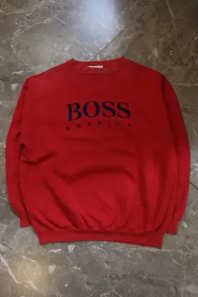 90s Boss Sweatshirt Hiphop Big Logo