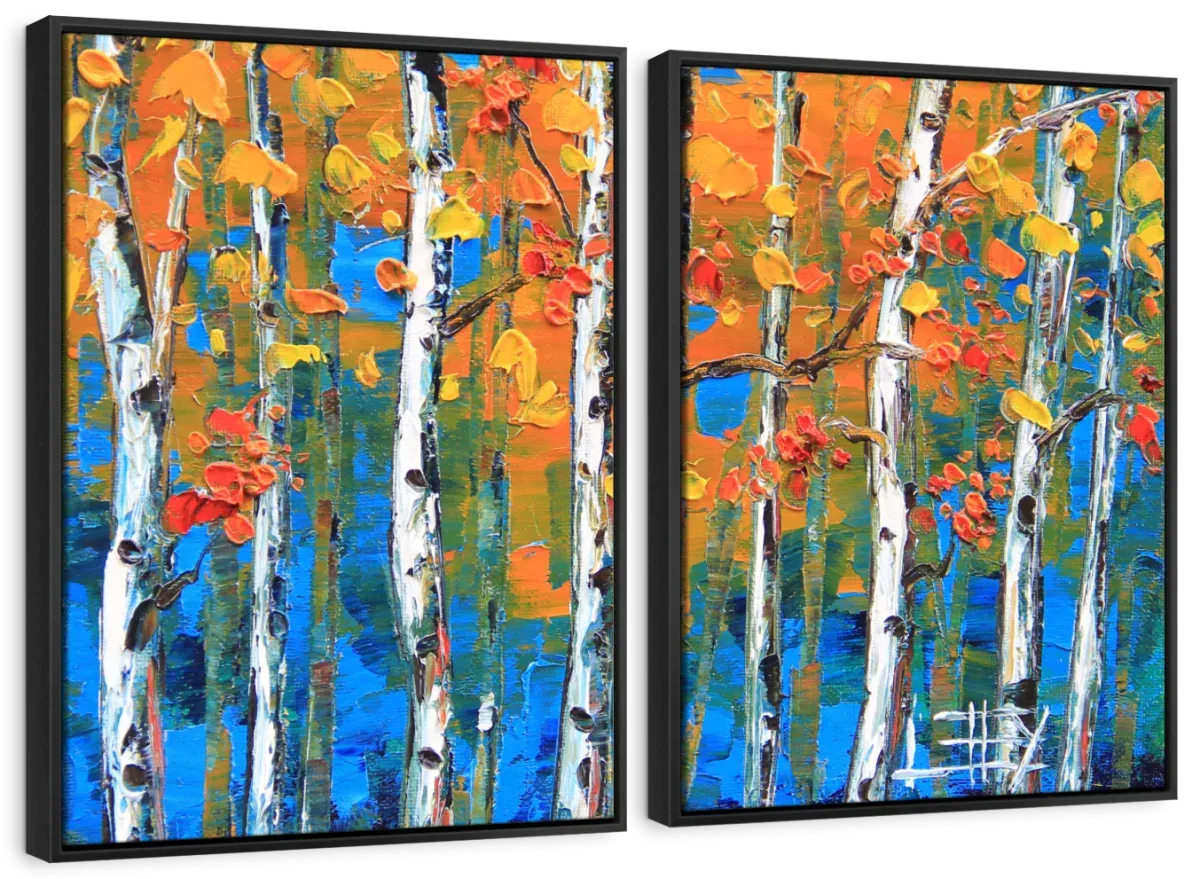 A Blue Birch I Wall Art