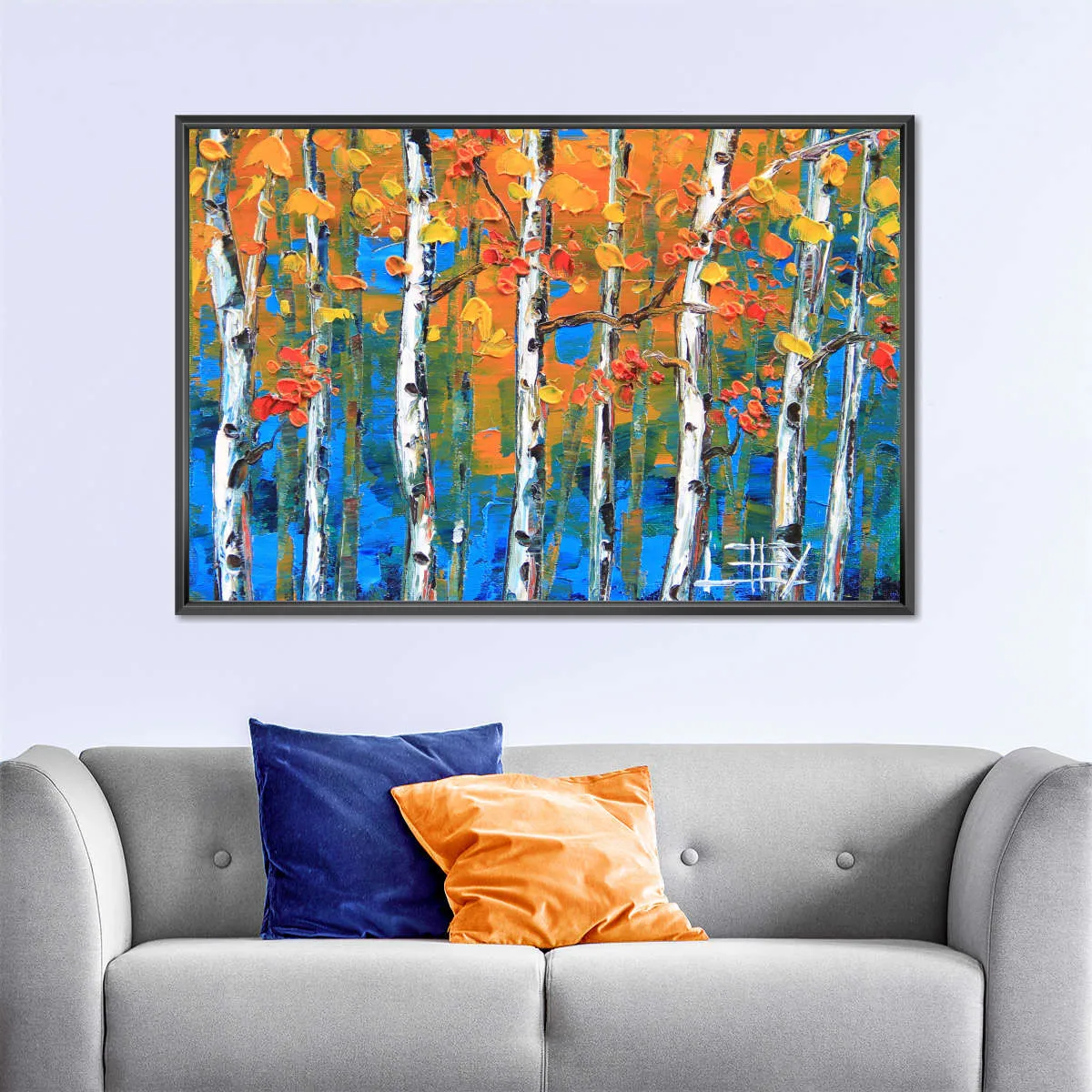 A Blue Birch I Wall Art