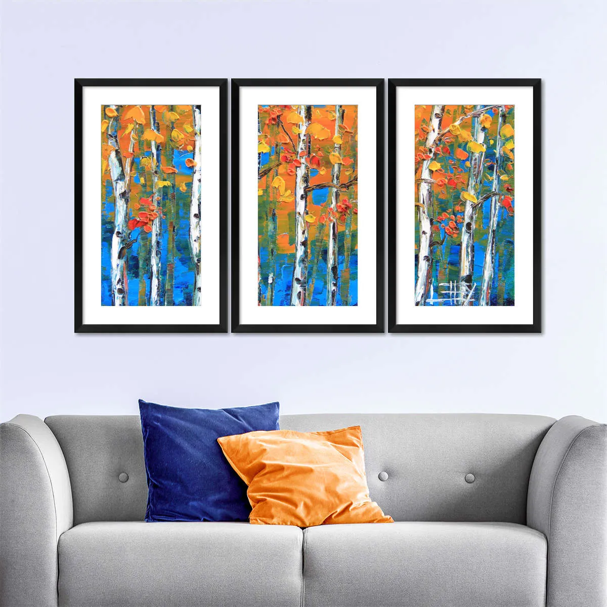 A Blue Birch I Wall Art