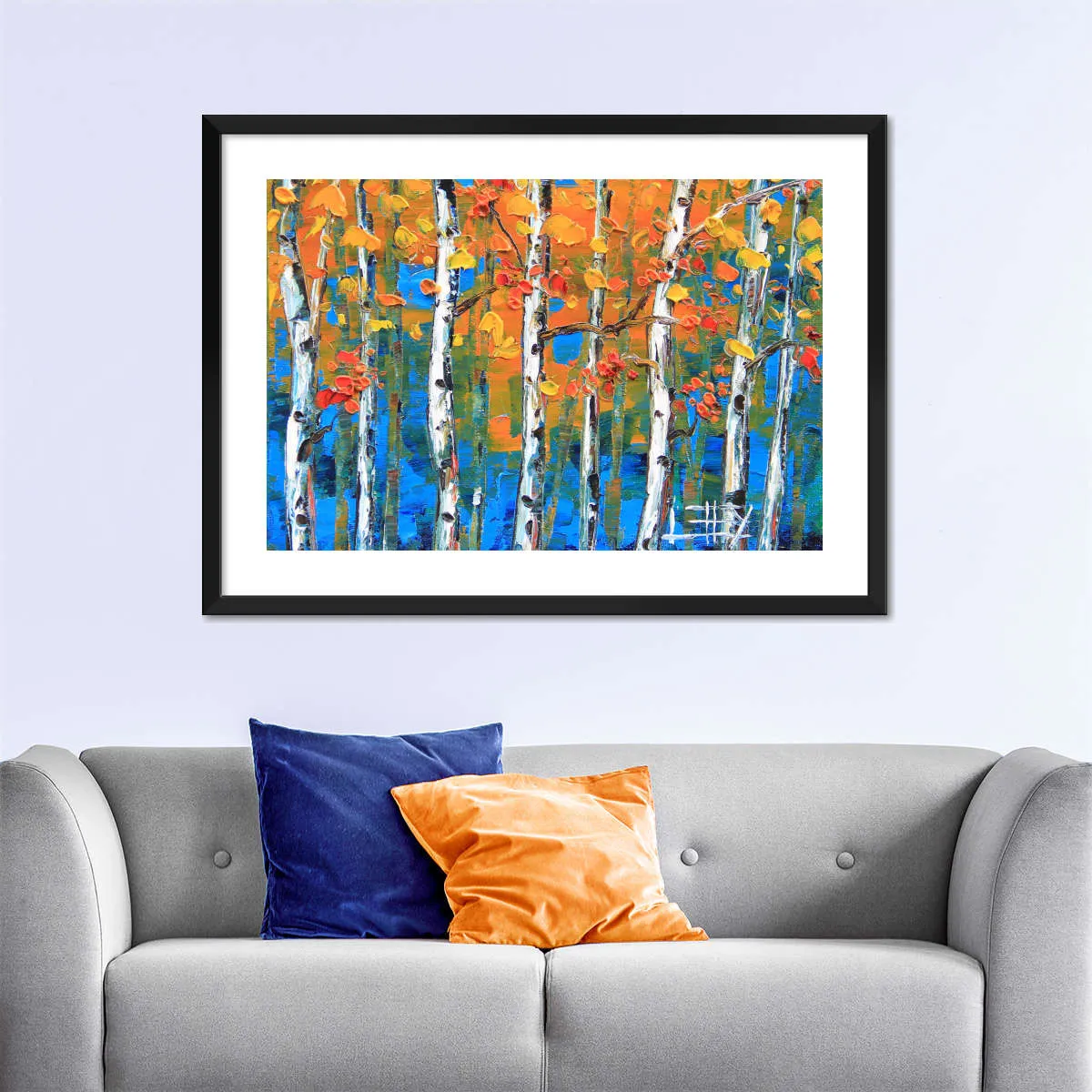 A Blue Birch I Wall Art