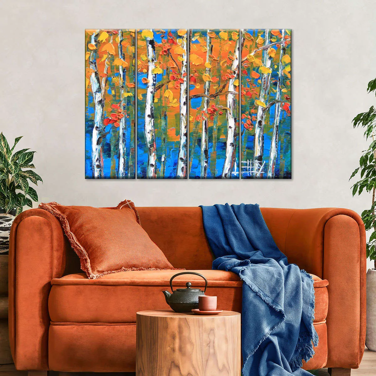 A Blue Birch I Wall Art