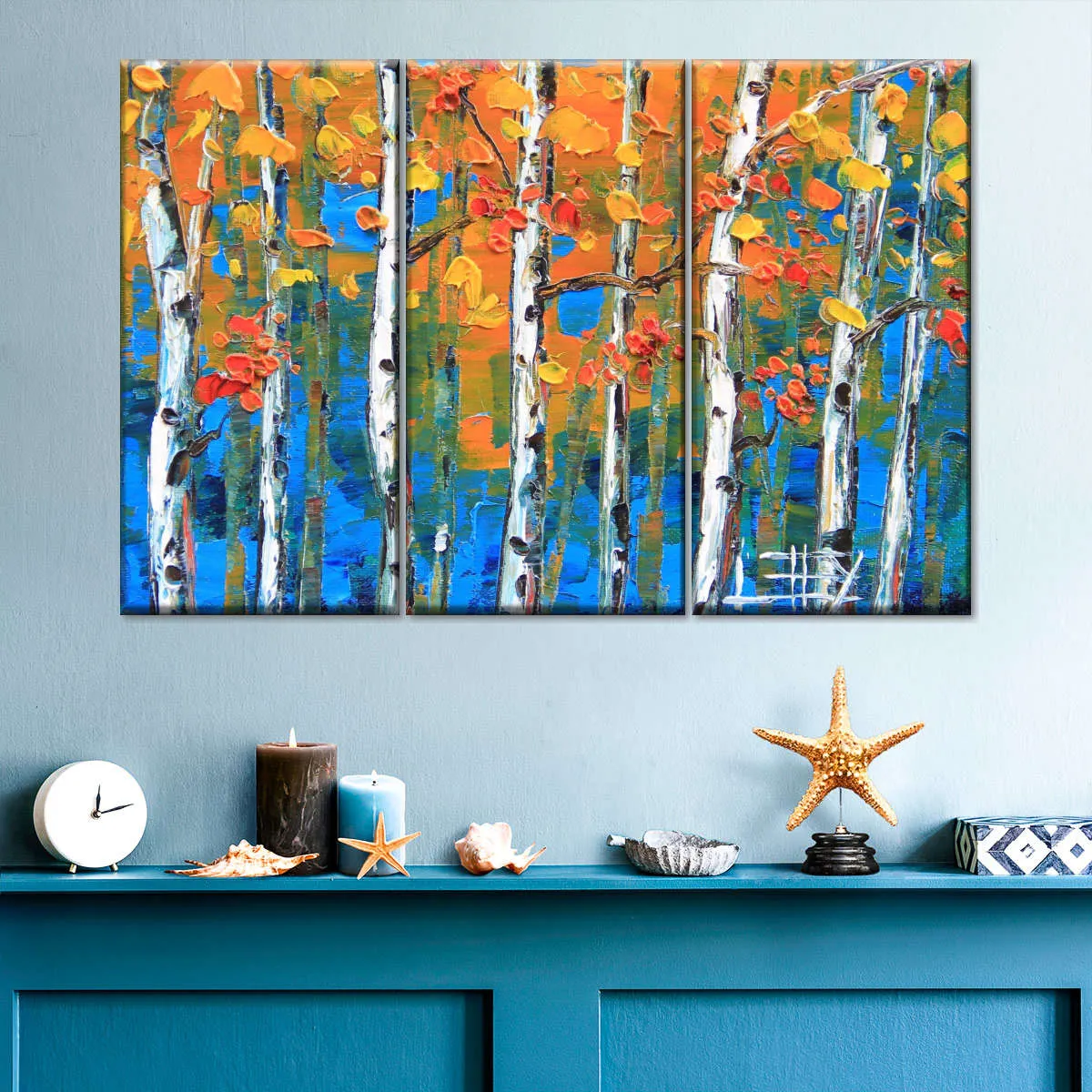 A Blue Birch I Wall Art