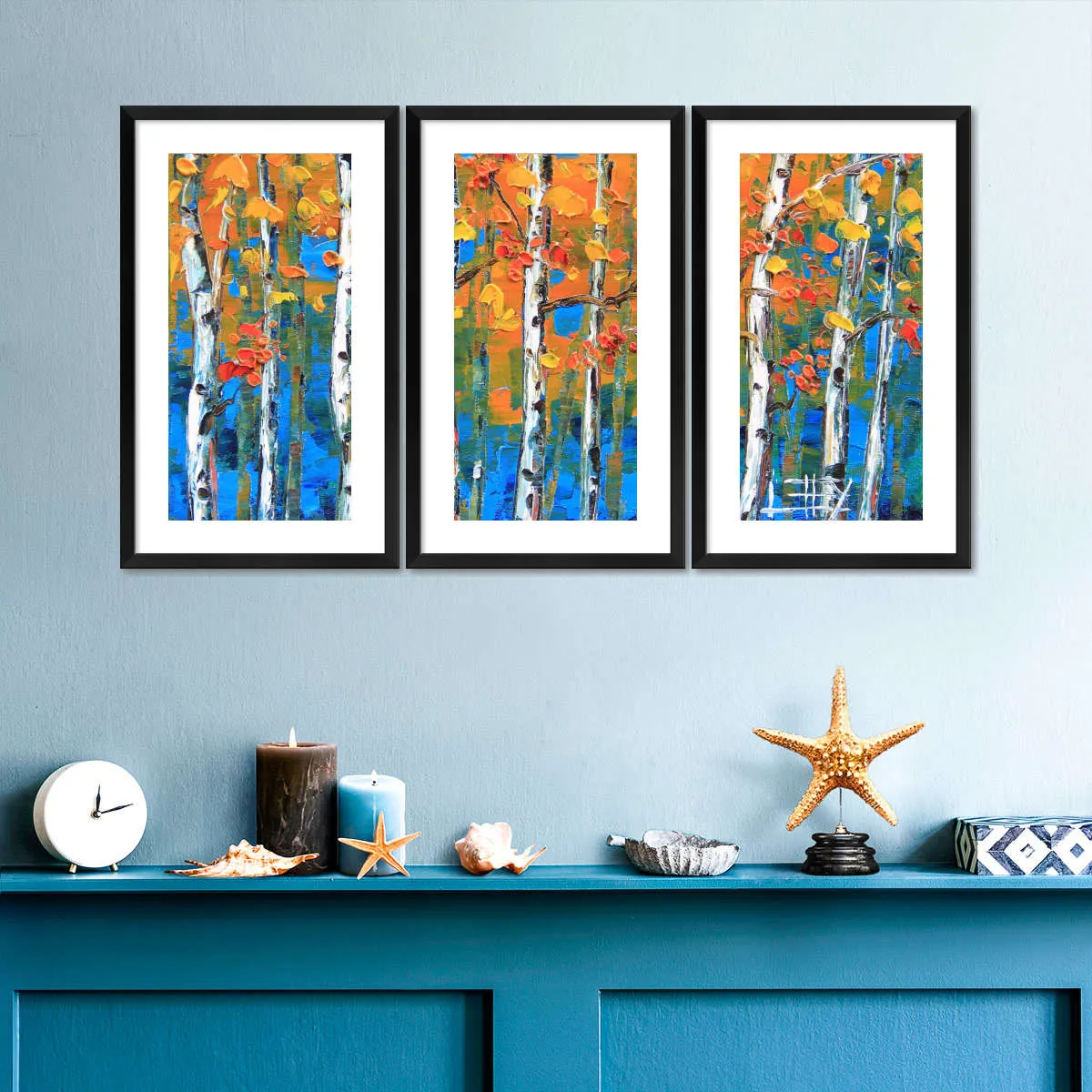 A Blue Birch I Wall Art