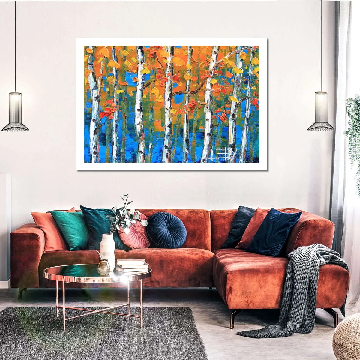 A Blue Birch I Wall Art