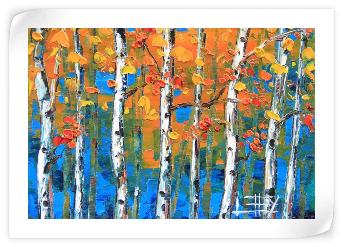 A Blue Birch I Wall Art