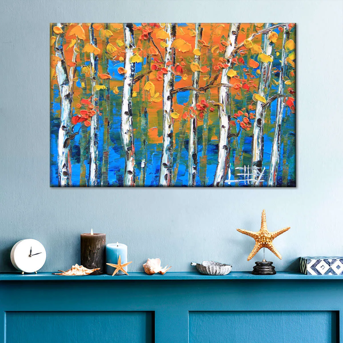 A Blue Birch I Wall Art