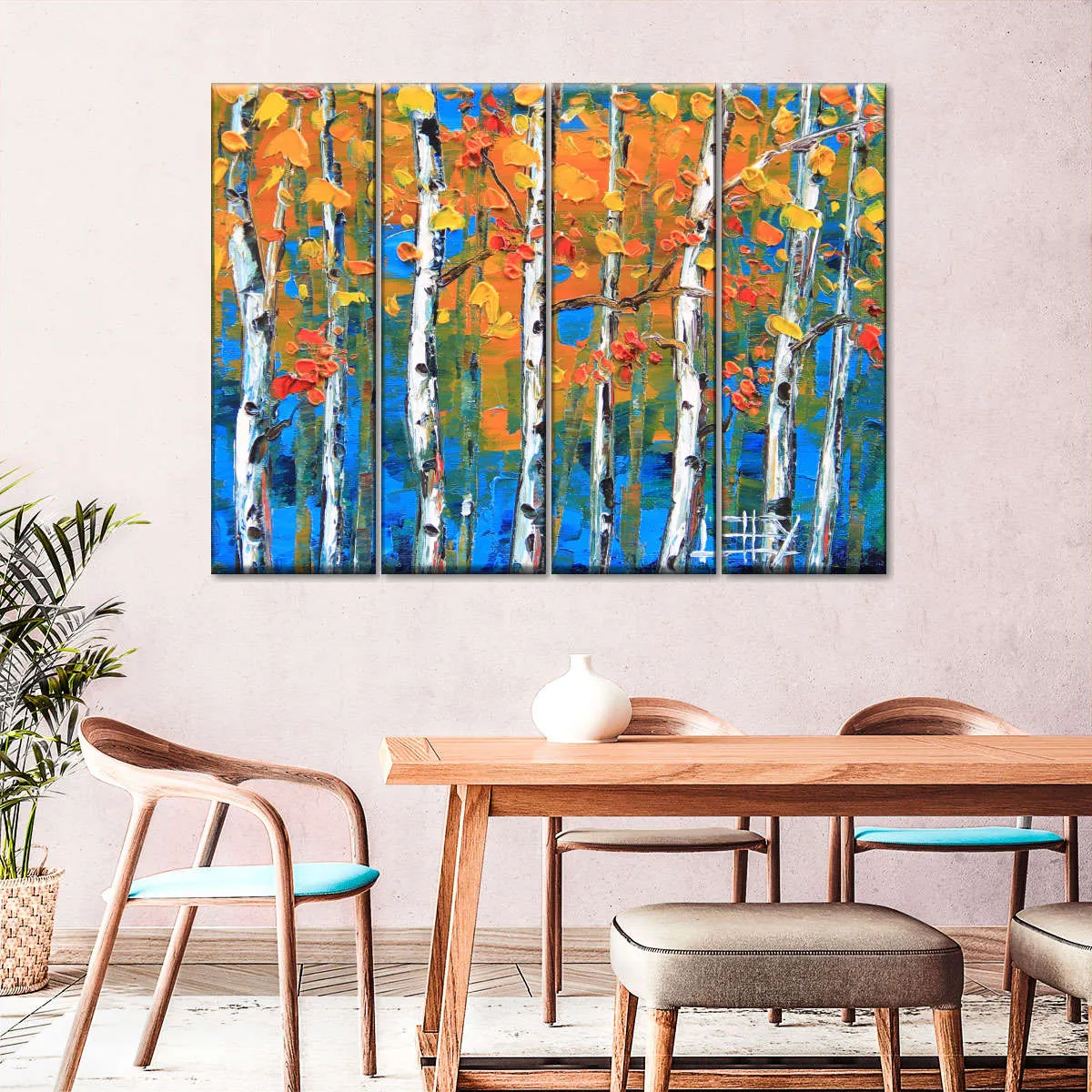 A Blue Birch I Wall Art