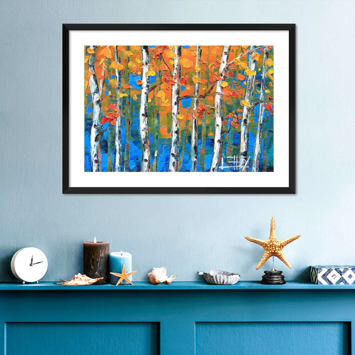 A Blue Birch I Wall Art