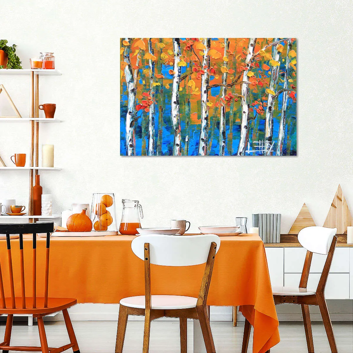 A Blue Birch I Wall Art