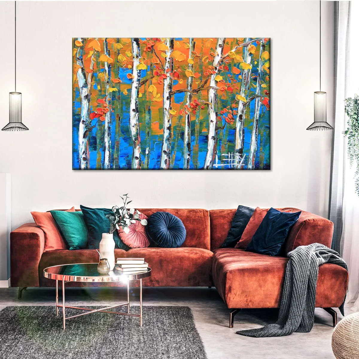 A Blue Birch I Wall Art