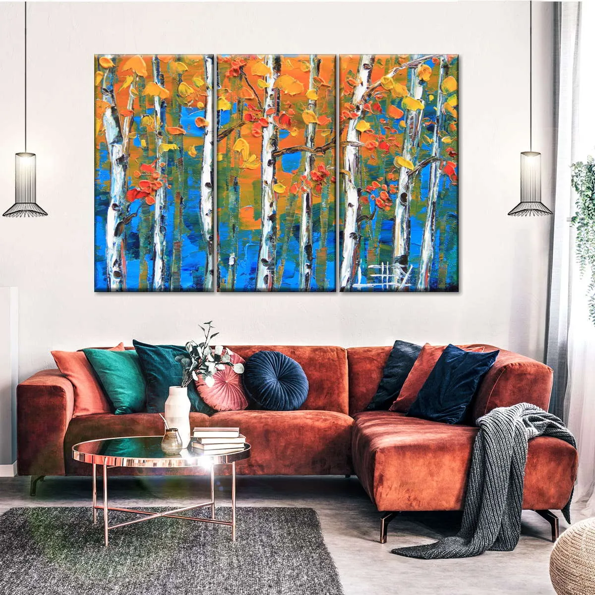 A Blue Birch I Wall Art