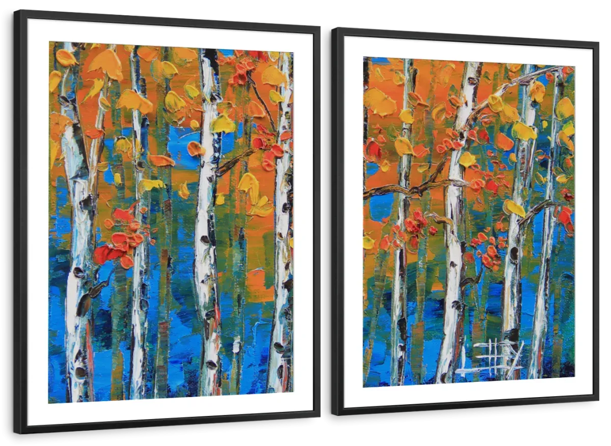 A Blue Birch I Wall Art