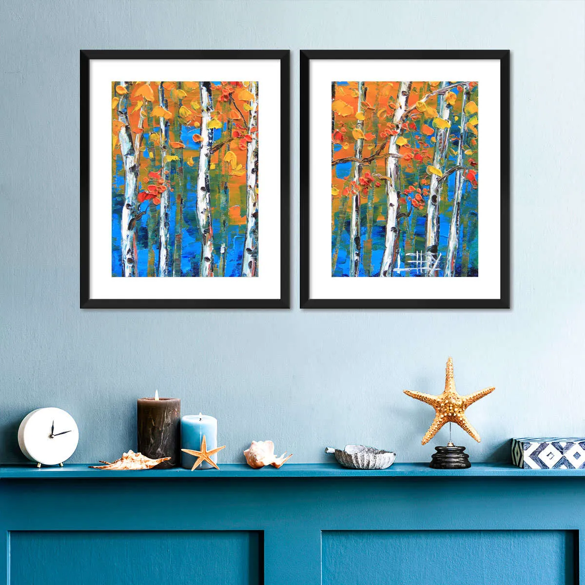 A Blue Birch I Wall Art