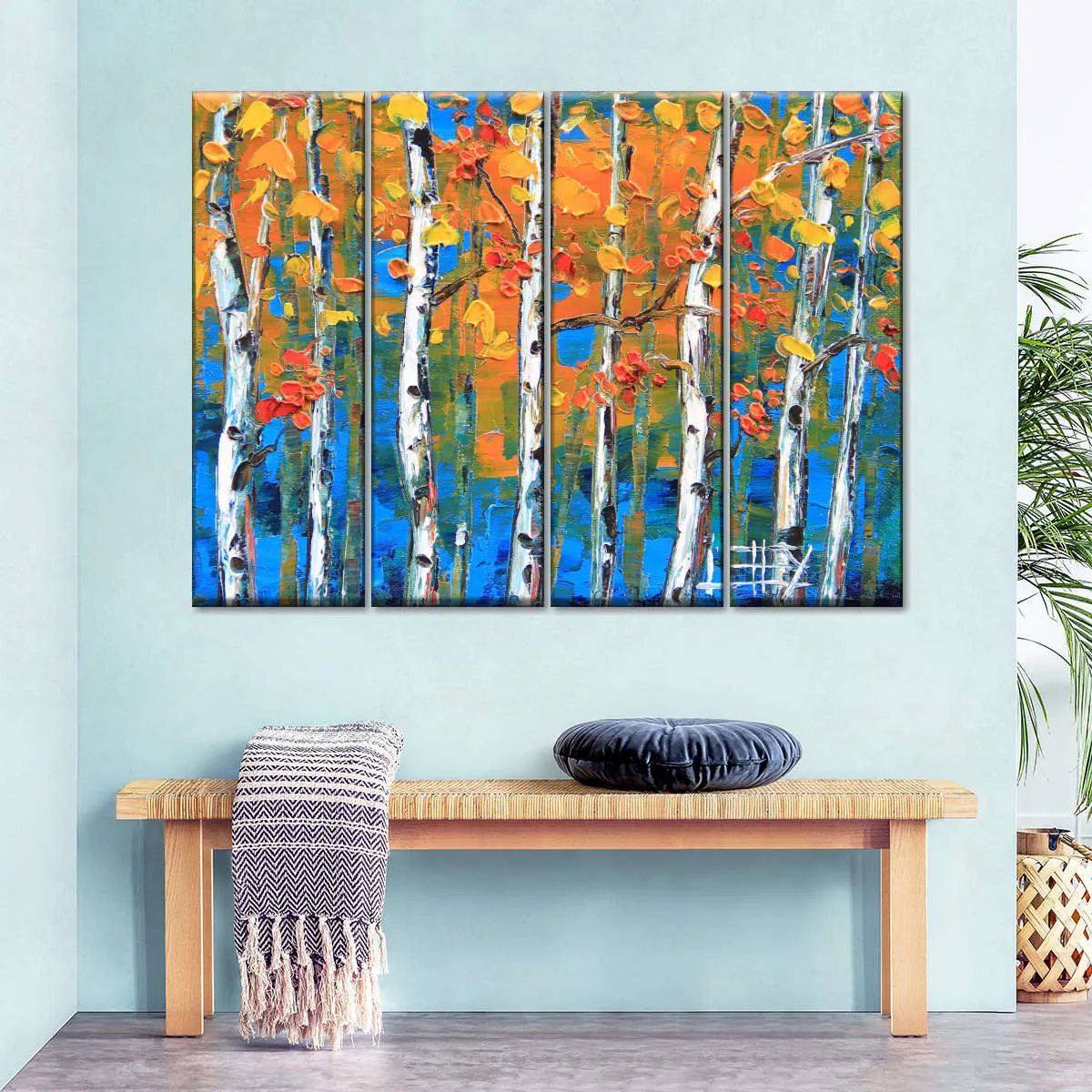 A Blue Birch I Wall Art