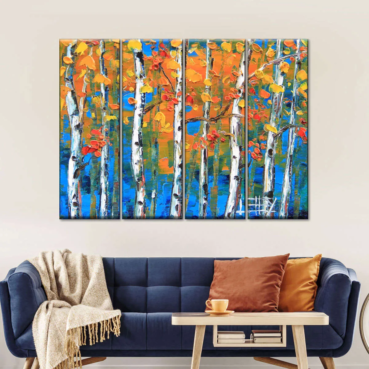 A Blue Birch I Wall Art