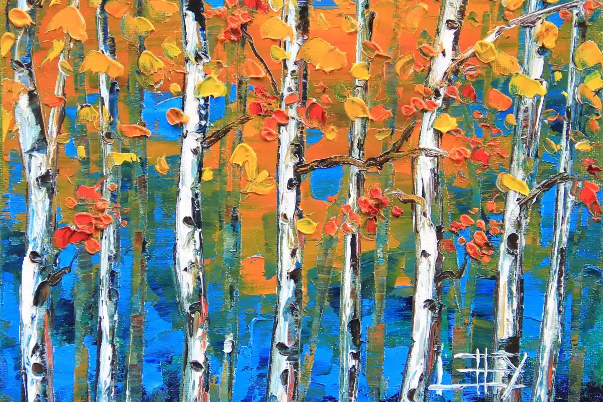 A Blue Birch I Wall Art