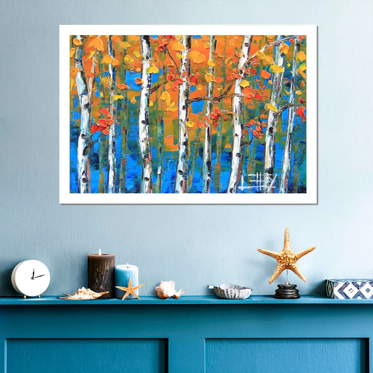 A Blue Birch I Wall Art