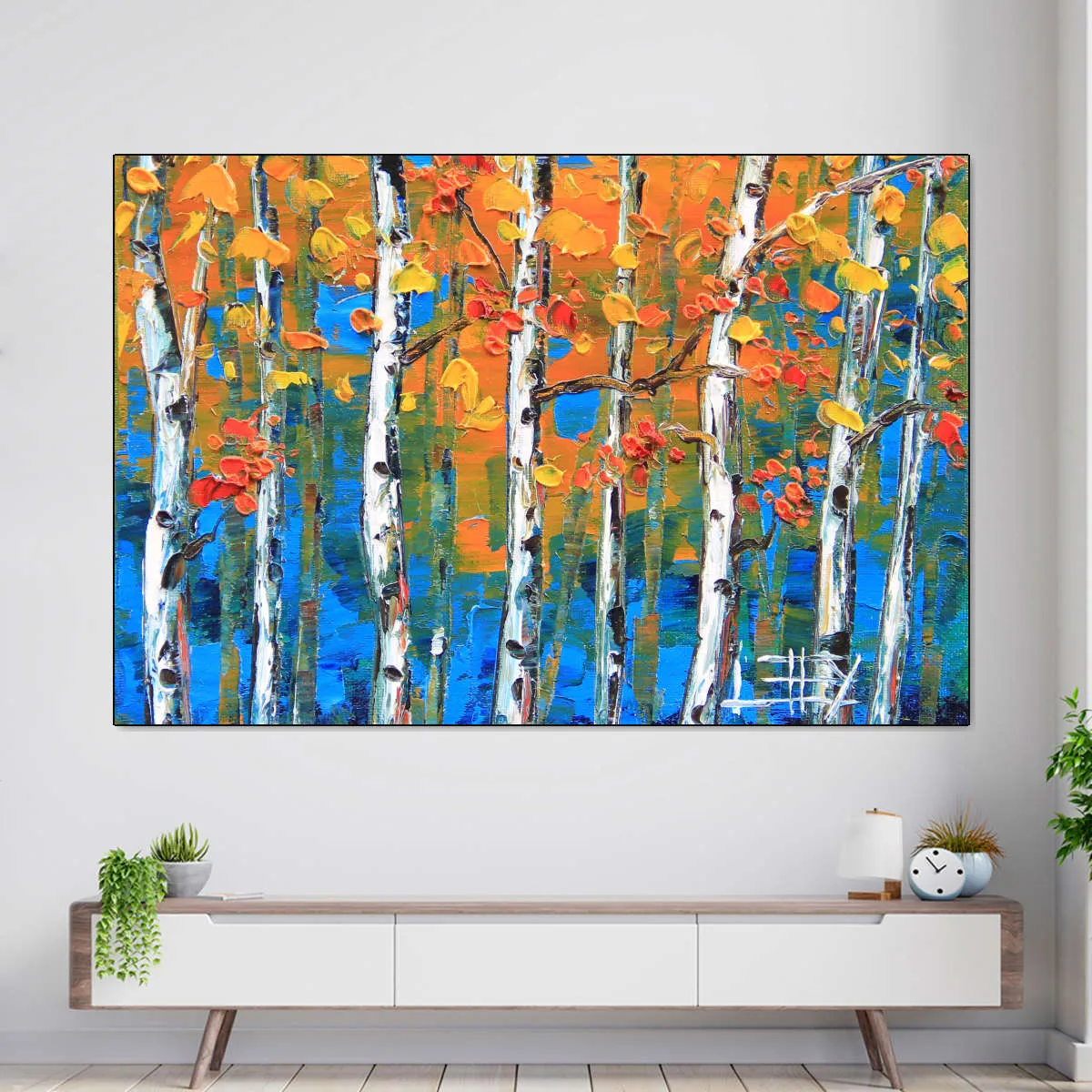 A Blue Birch I Wall Art