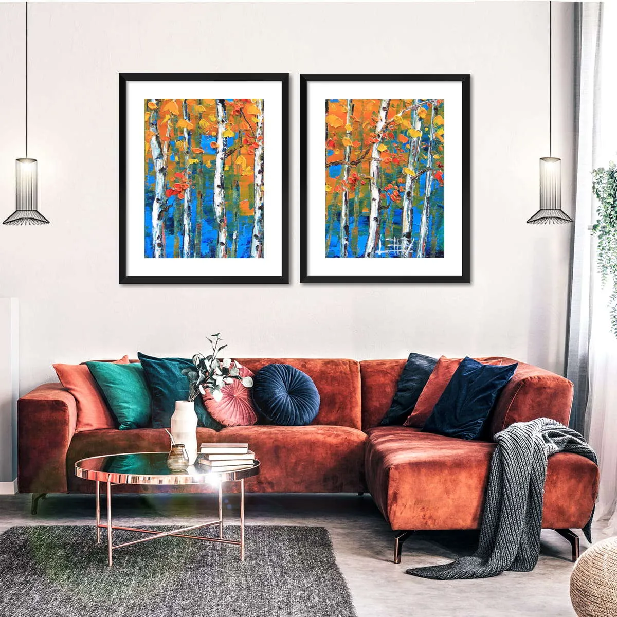 A Blue Birch I Wall Art