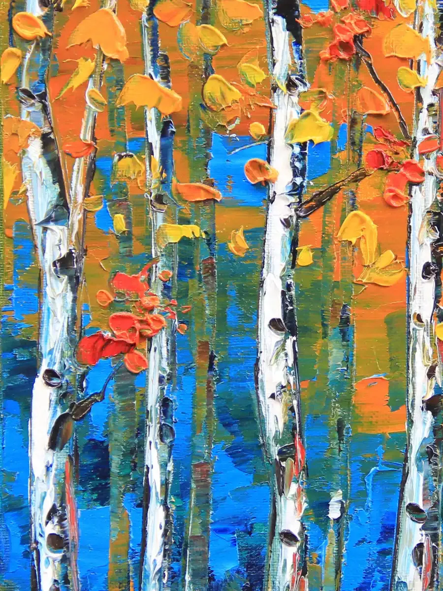 A Blue Birch I Wall Art