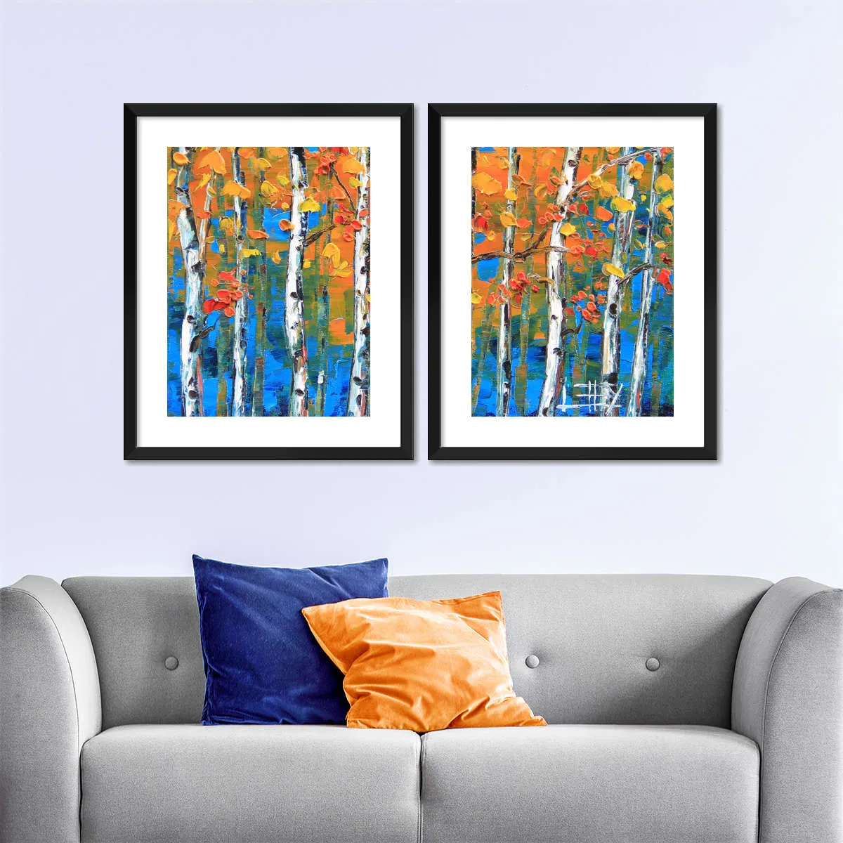 A Blue Birch I Wall Art