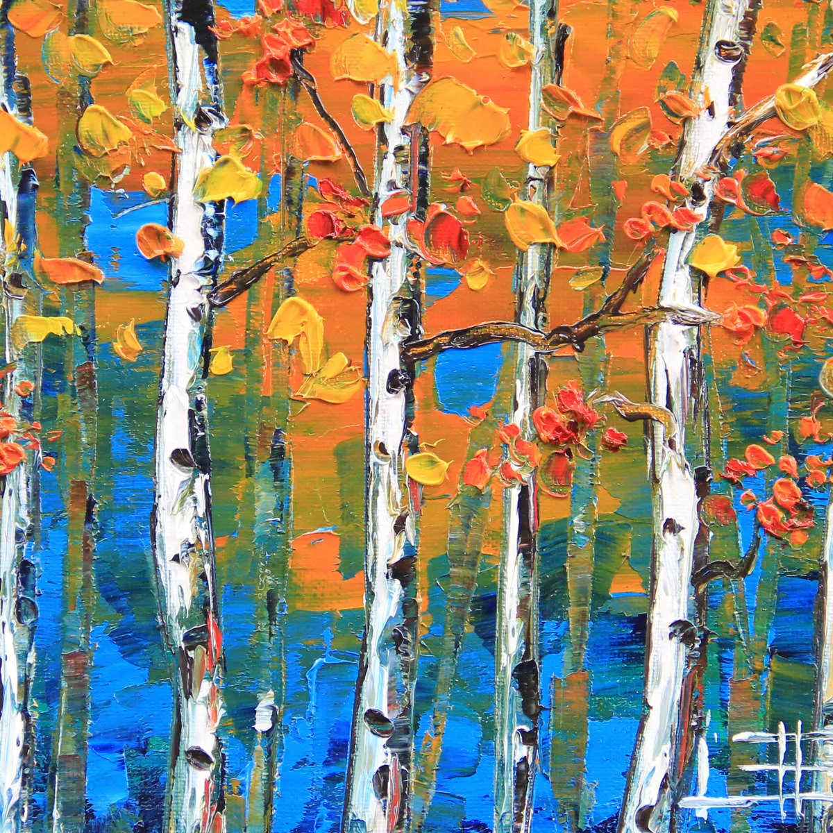 A Blue Birch I Wall Art