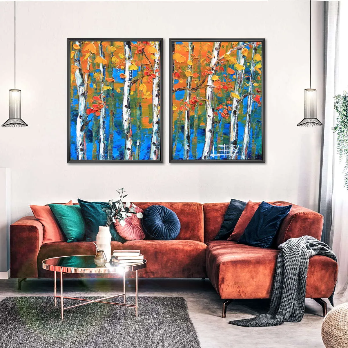 A Blue Birch I Wall Art