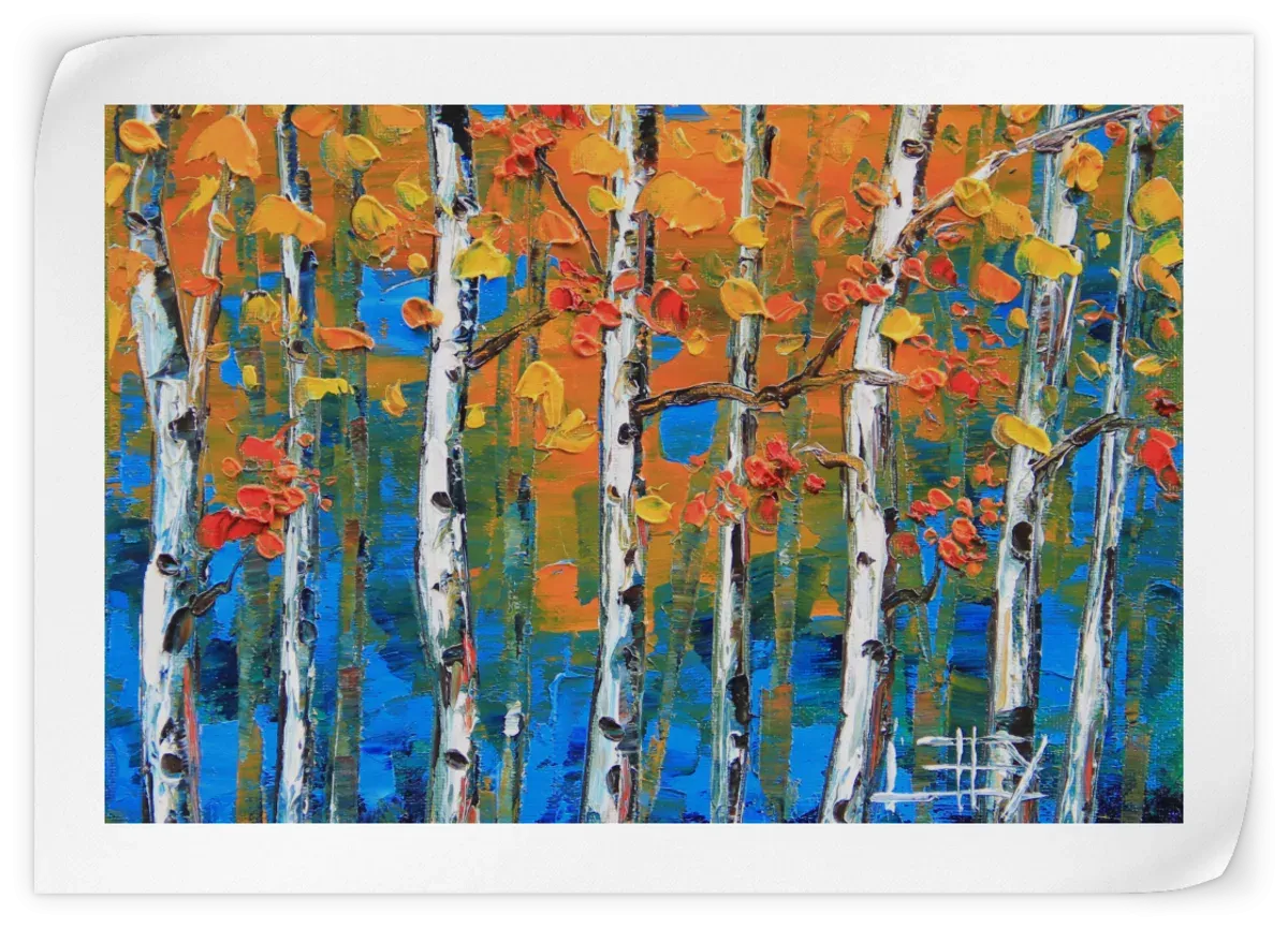 A Blue Birch I Wall Art