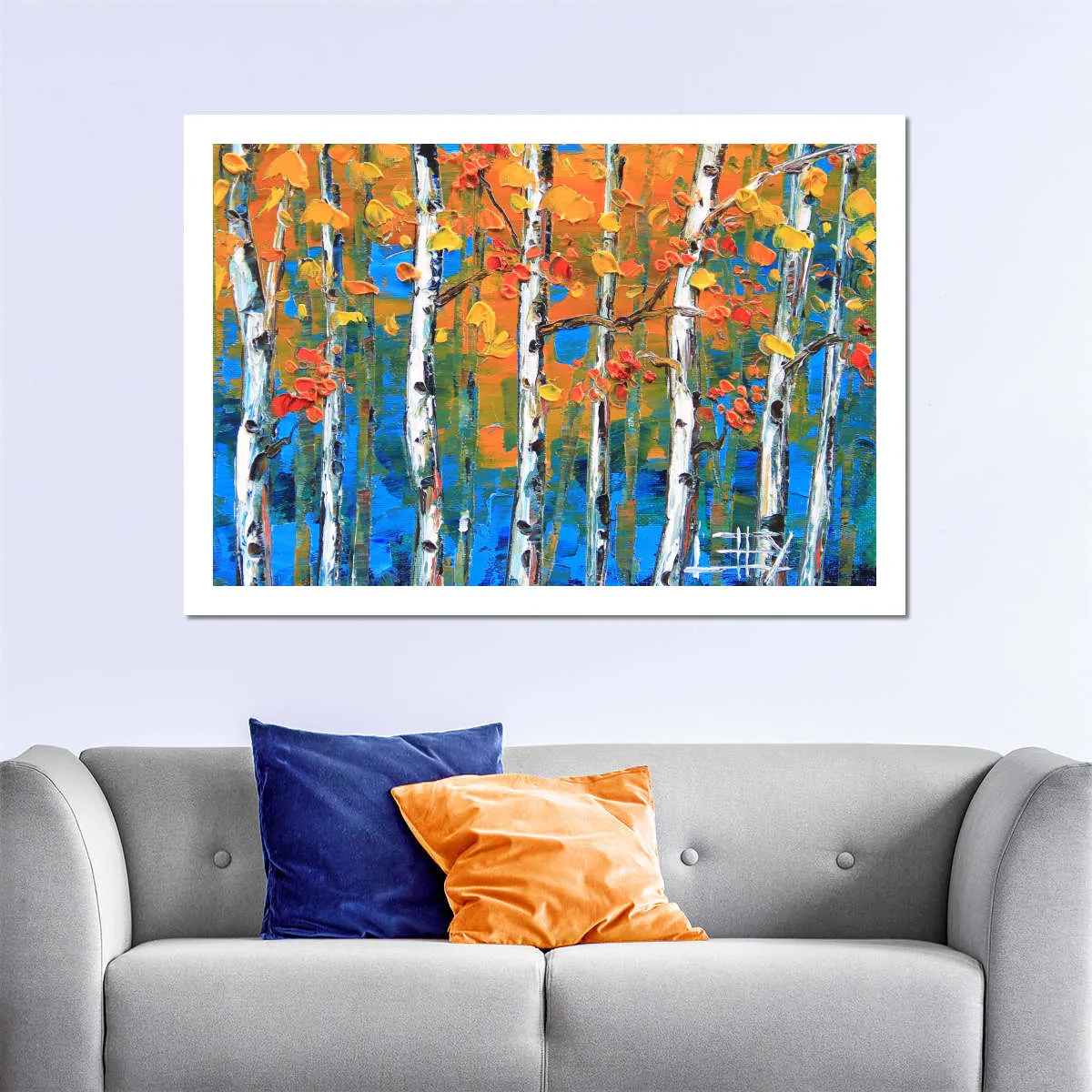 A Blue Birch I Wall Art