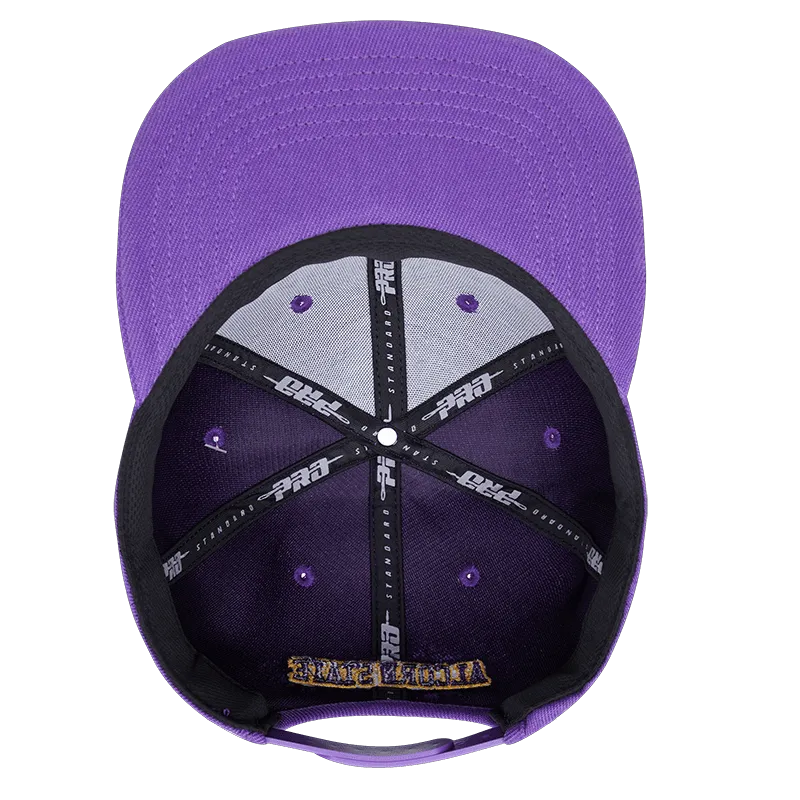 ALCORN STATE UNIVERSITY STACKED LOGO WOOL SNAPBACK HAT (PURPLE)