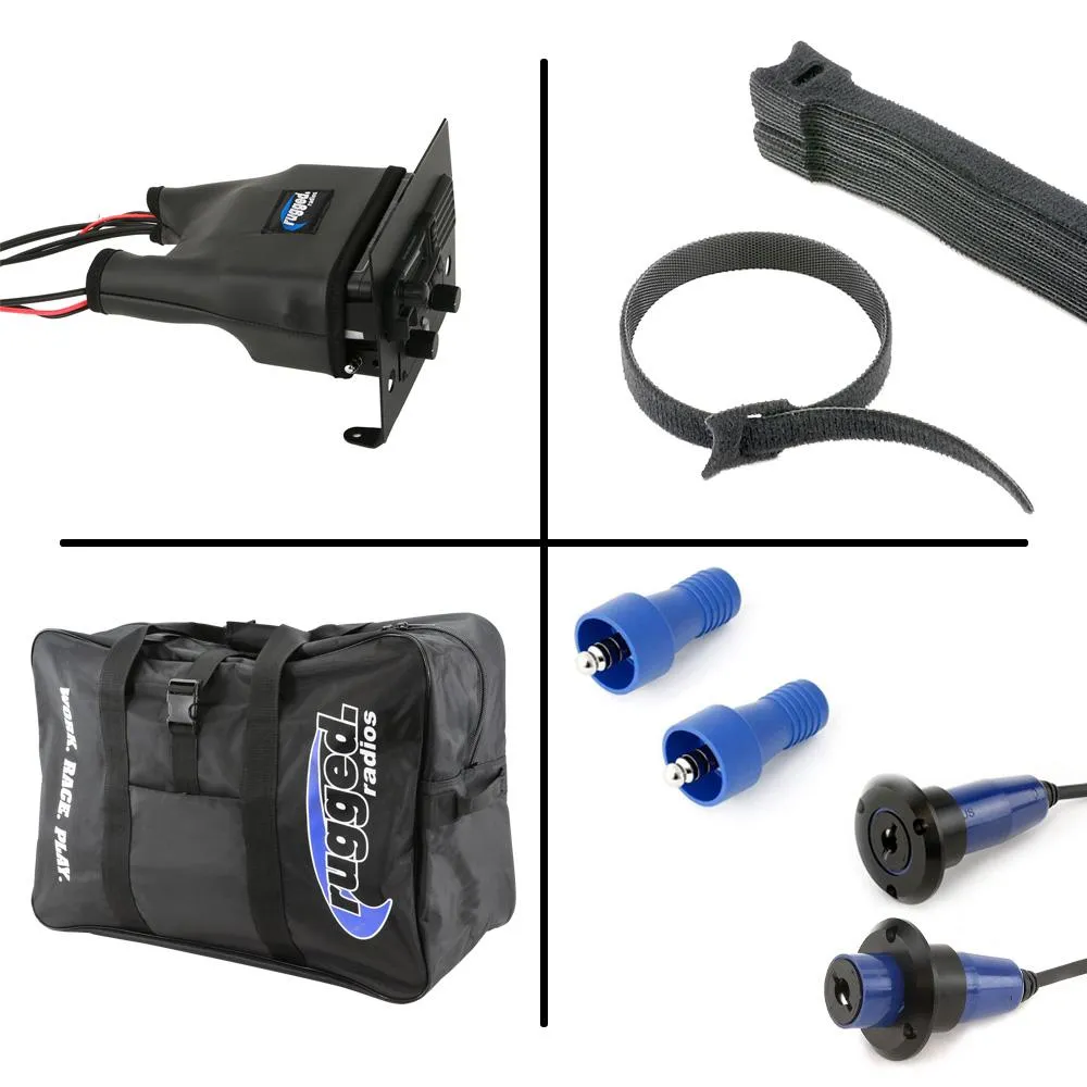 Alpha Accessory Pack For Rugged UTV SXS Intercom Radio Communication Systems