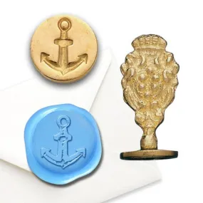 Anchor Florentine Brass Wax Seal Stamper