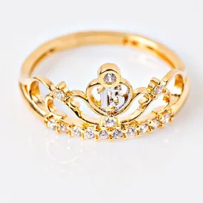 Anillo Quince Corona Talla 6