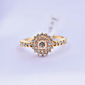 Anillo Sol de Diamantes Talla 6 1/2