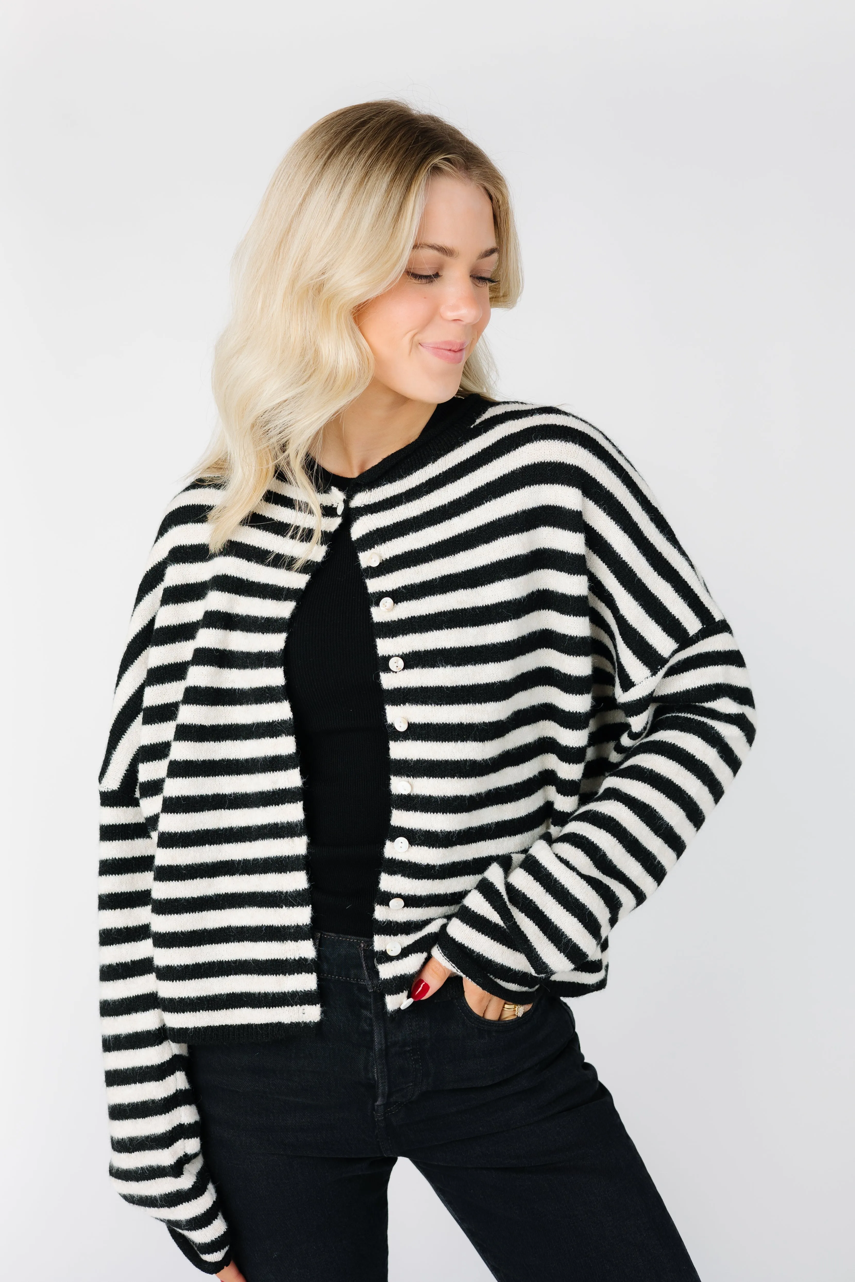 Aria Stripe Cardigan