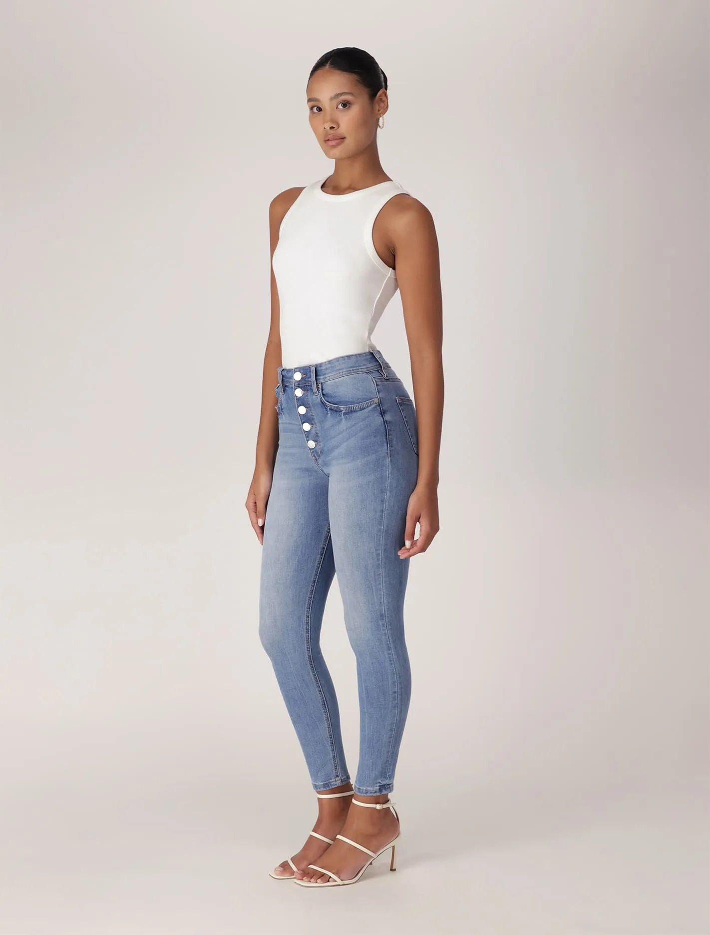 Ashley Mid-Rise Ankle Skinny Jeans